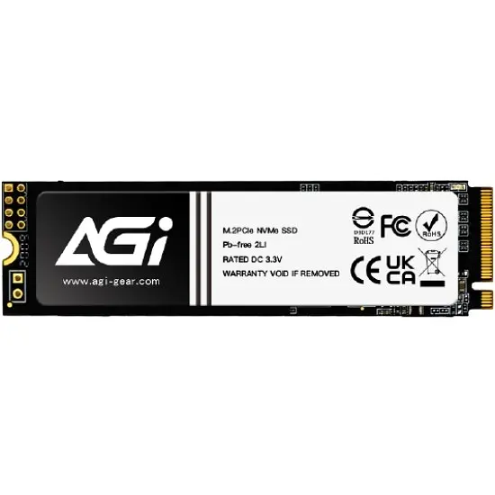 SSD 2Tb AGI AI818 M.2 2280 PCIe Gen 4x4 NVMe 1.4 QLC, Retail - фото 2