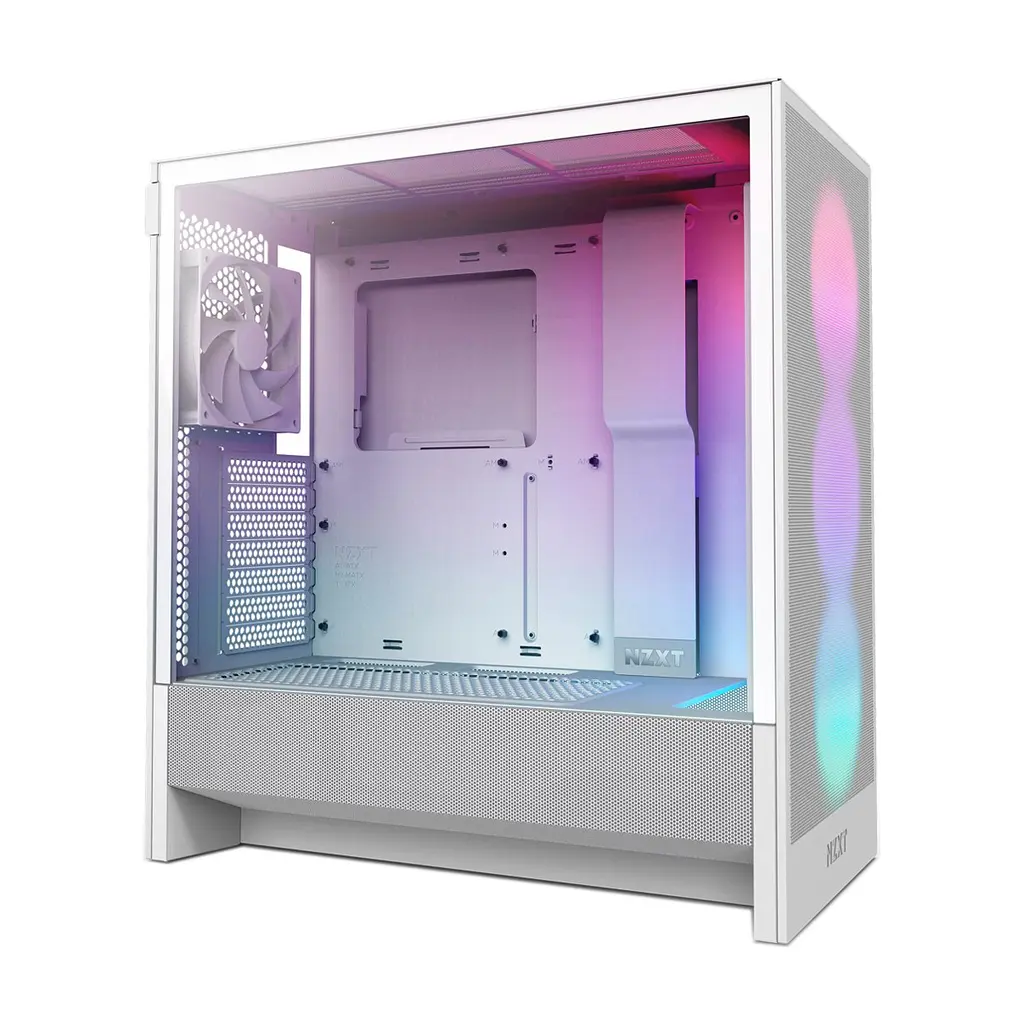 Корпус для ПК NZXT H5 Flow RGB Compact All White (CC-H52FW-R1) - фото 3