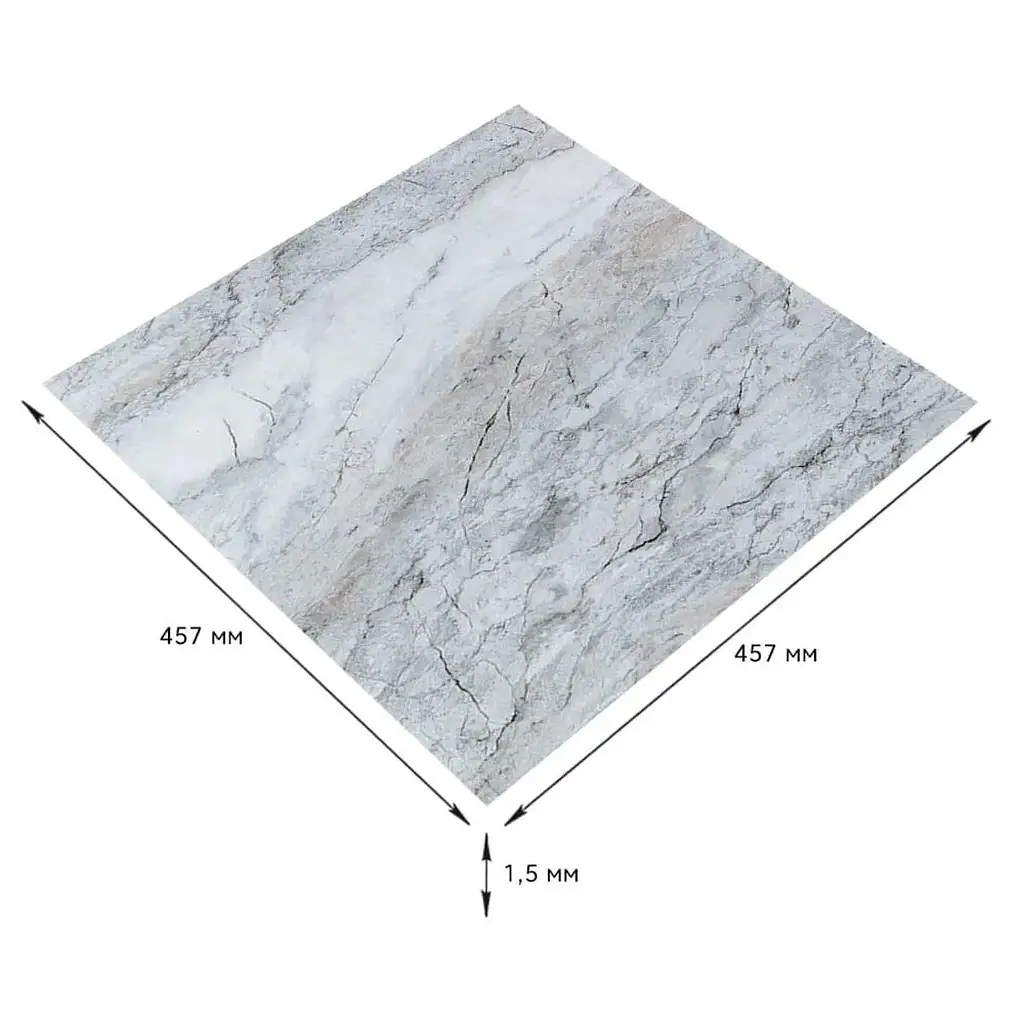 Плитка LVT Wall Sticker SW-00002465 самоклеюча 457х457х1.5 мм - фото 3