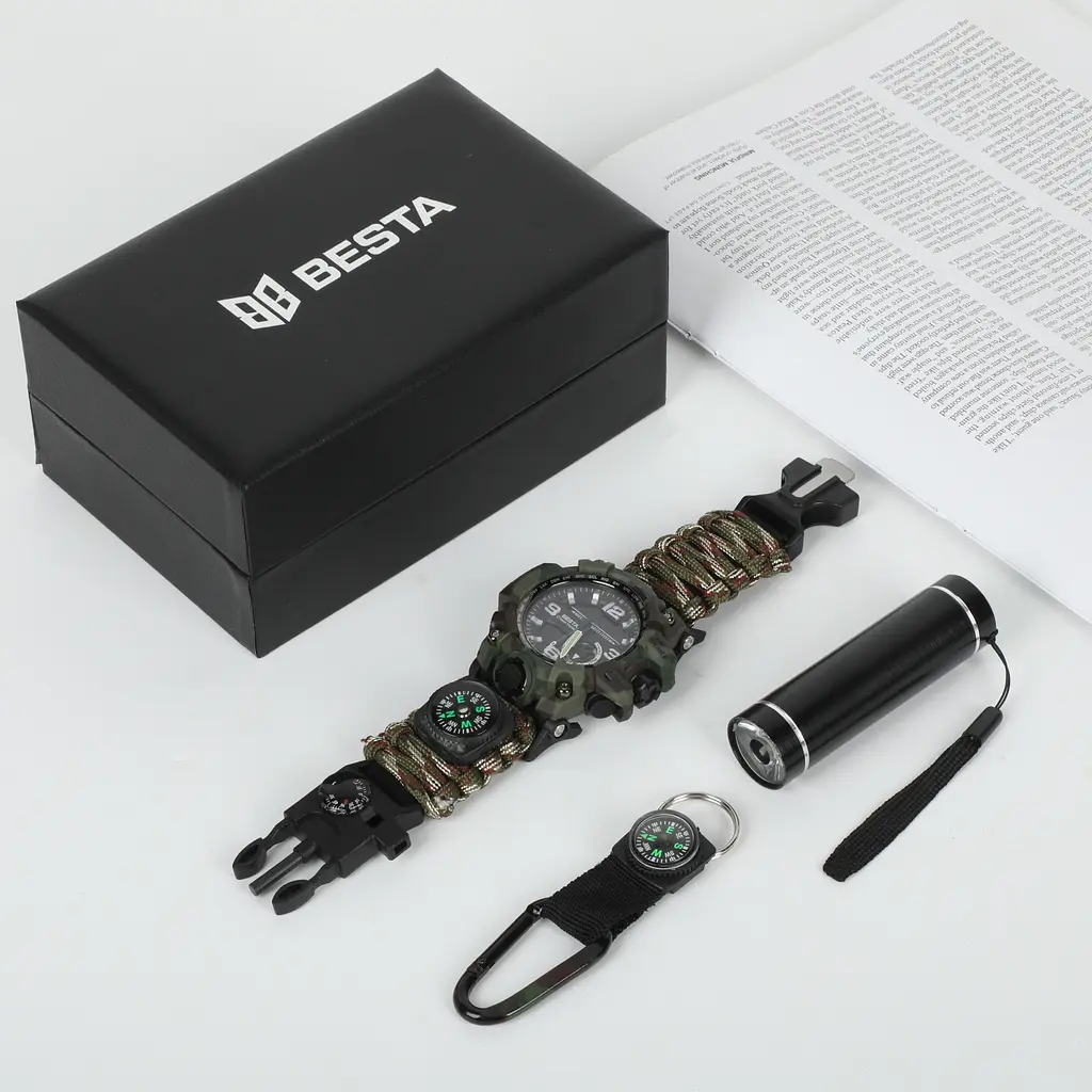 Подарунковий набір Besta Box Military Light з компасом Темно-зелений (3363) - фото 4