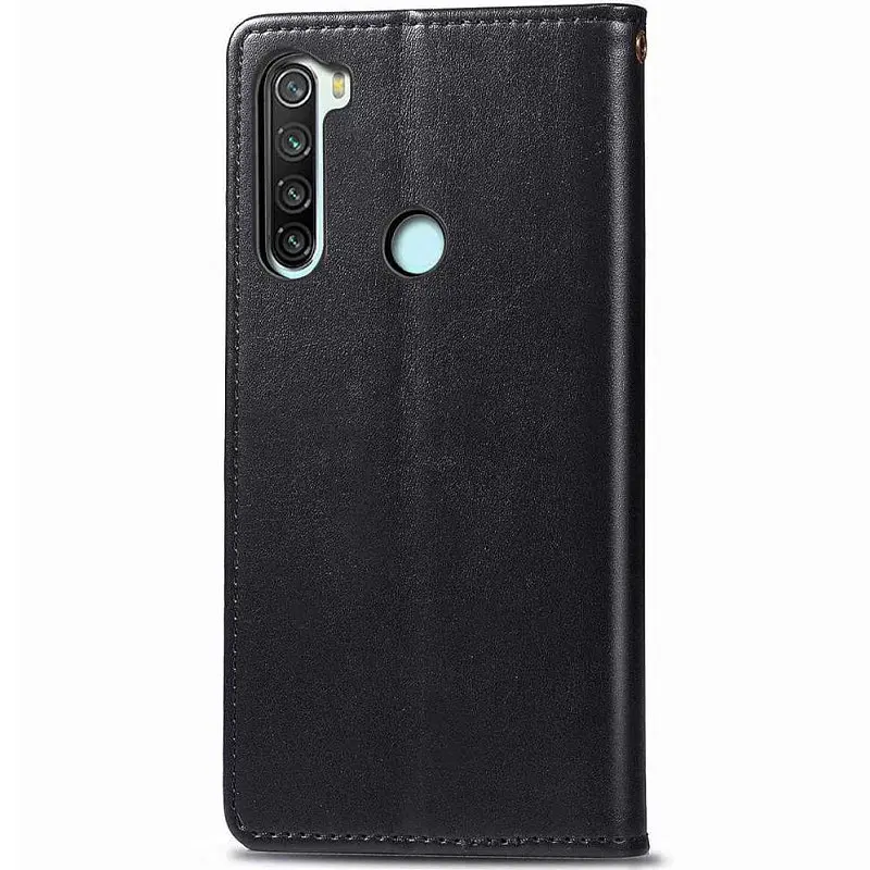 Шкіряний чохол-книжка GETMAN Gallant (PU) для Xiaomi Redmi Note 8T Чорний - фото 4