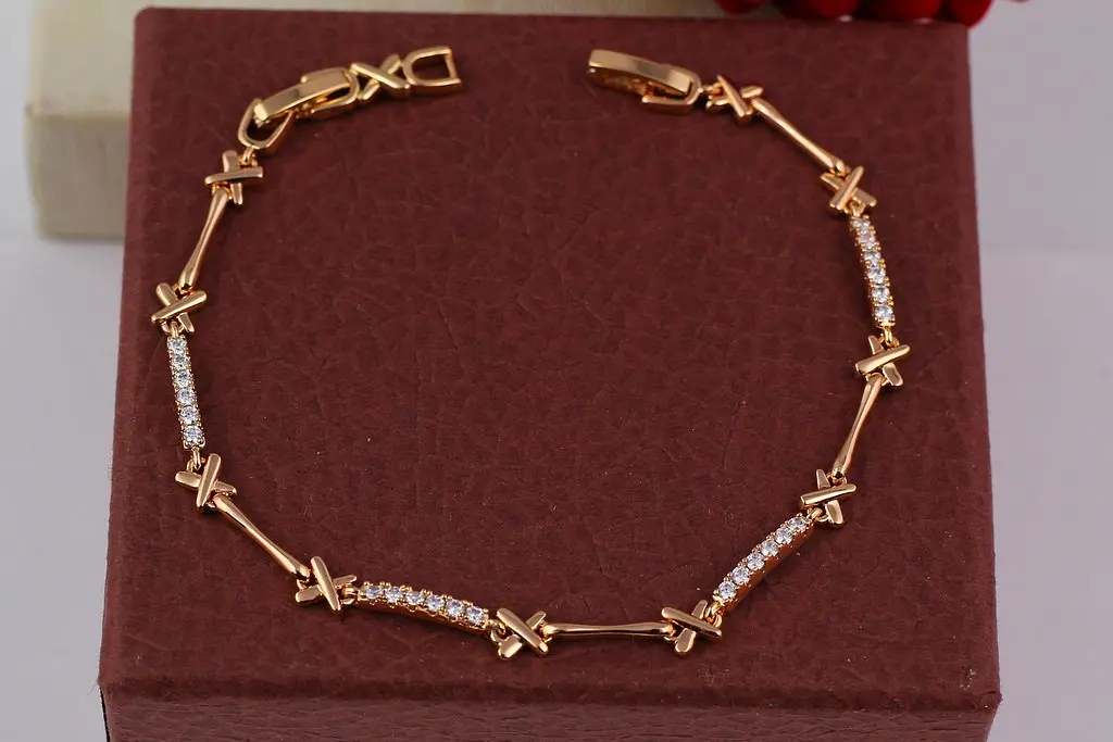 Браслет Xuping Jewelry чумацький шлях 21.5 см золотистий