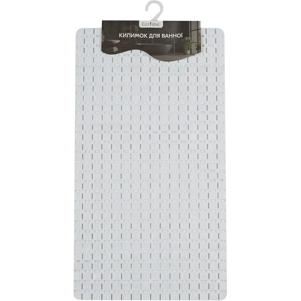 Килимок для ванної Eco Fabric Мозаїка 69х38 см білий (6938-002) - фото 3