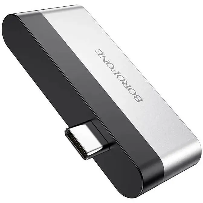 Адаптер розширювальний хаб Borofone DH2 - Type-C до 4K HDMI + USB 3.0 - фото 2