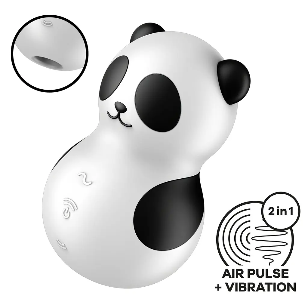 Вакуумний стимулятор із вібрацією Satisfyer Pocket Panda Satisfyer SX2176 100852