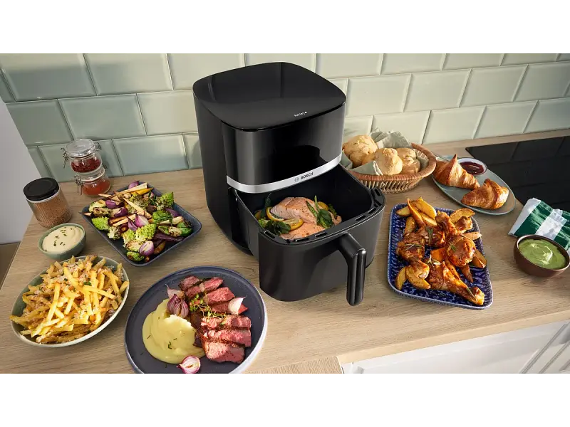 Мультипіч (аерофритюрниця) Bosch Serie 4 Air Fryer Fekete MAF462B1 - фото 3