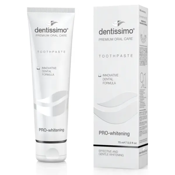 Зубная паста Dentissimo PRO-WHITENING, отбеливающая, 75 мл