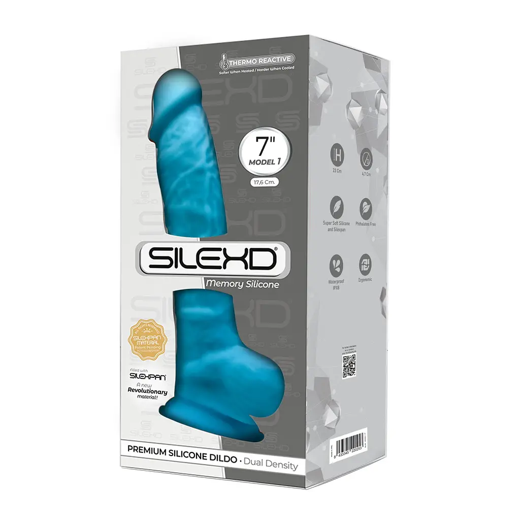 Реалістичний фалоімітатор SilexD Johnny Blue (MODEL 1 size 7in) SILEXD 4-220253; SO8211 95678 - фото 3