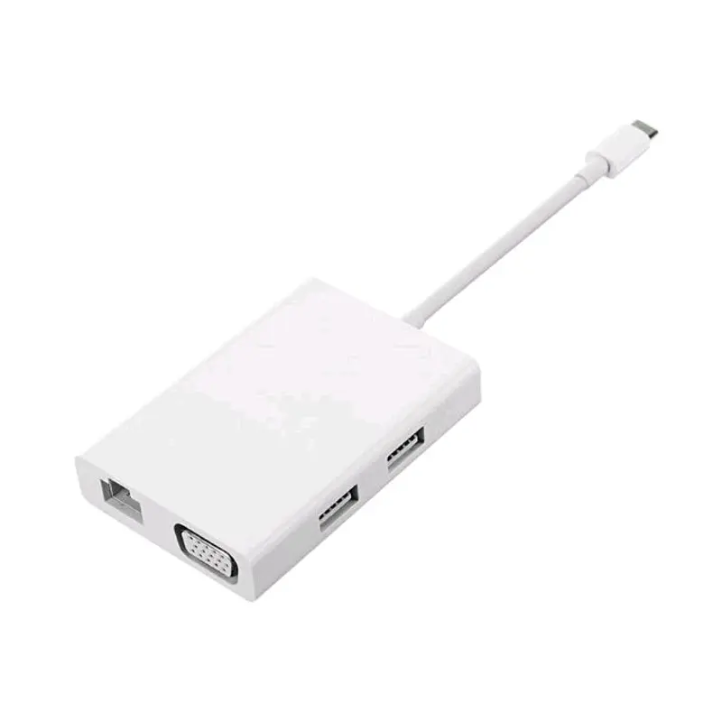 Хаб адаптер Xiaomi Type-C Hub На Lan RJ-45 1gb + VGA + 2 x USB - фото 3