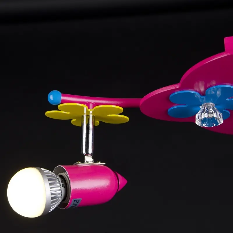 Люстра Brille потолочная деревянная для детской E14 40W Mix (KL-400C/2) - фото 7