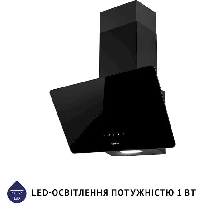 Витяжка Minola HVS 5224 BL 700 LED чорна - фото 2