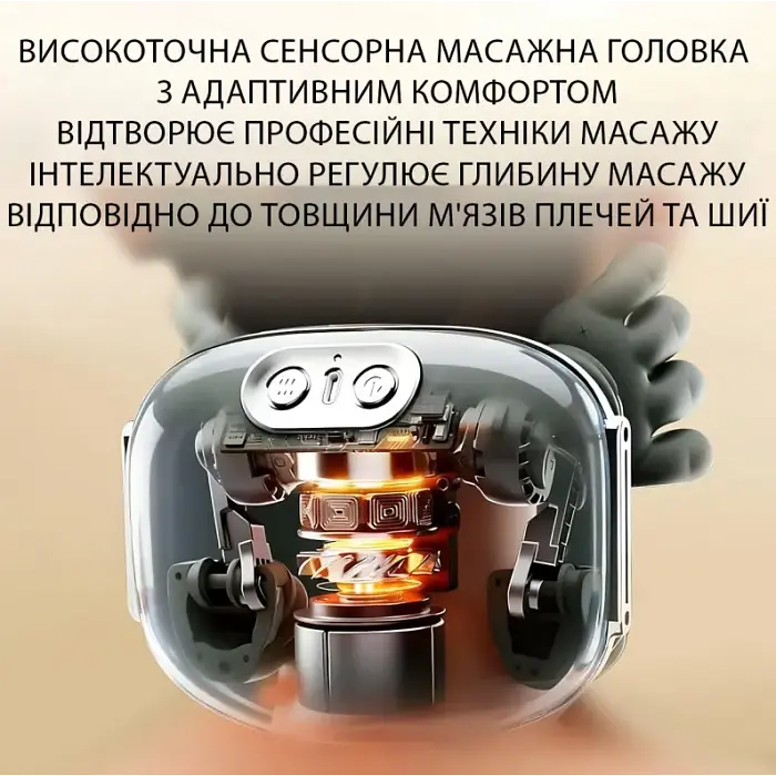 Электрический аккумуляторный массажер для шеи и плеч Shoulders Neck с подогревом - фото 5