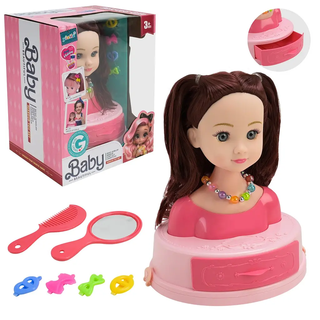 Іграшка Голова для зачісок 672-2A Різнокольоровий shop (6990736246640)