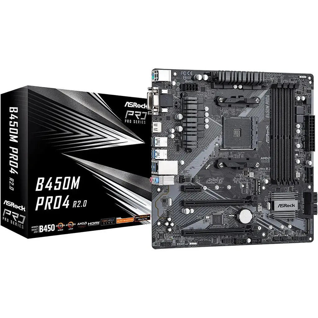 Материнська плата ASRock B450M Pro4 R2.0 [140008] - фото 5