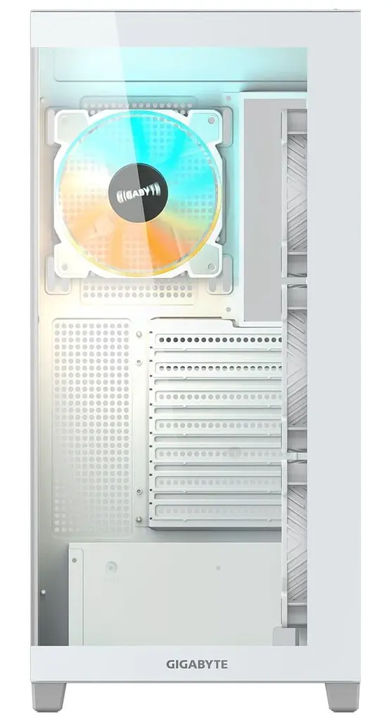 Корпус Gigabyte C500 Panoramic Stealth из закаленного стекла BTF, белый (GB-C500PI ST WHITE) без блока питания - фото 3