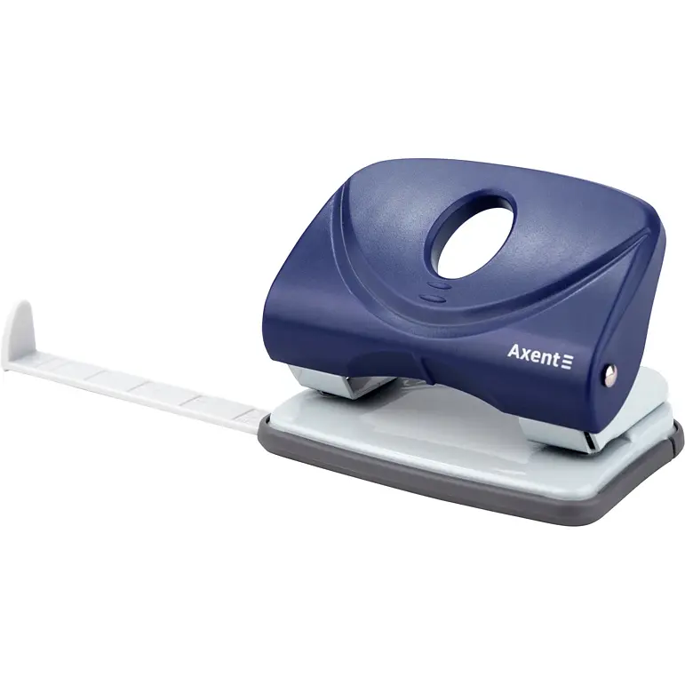 Діркопробивач для паперу Axent Welle-2 з пластиковим верхом 20 аркушів синій (3820-02-A) - фото 2