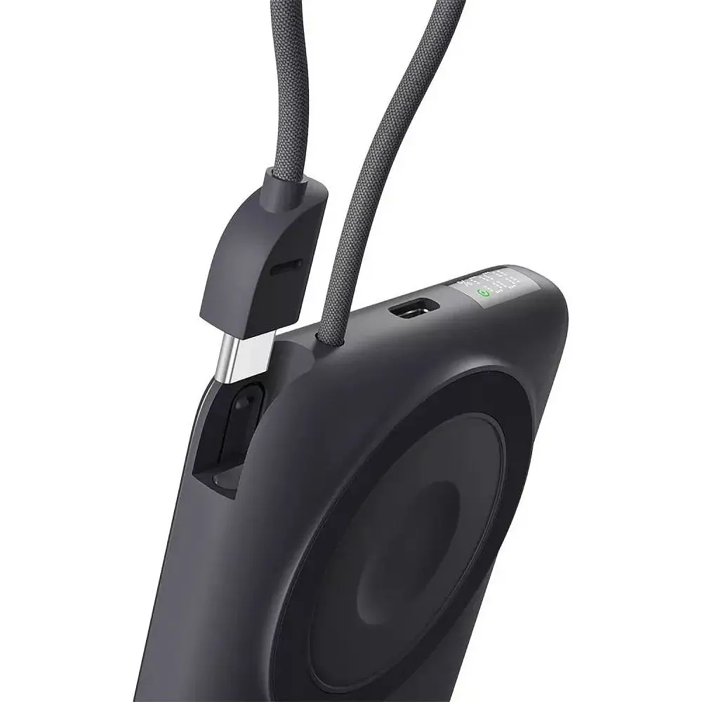 Портативный аккумулятор Proove Moon Rock 2 in 1 Magnetic 22.5W 10000mAh gray (PBR122012105) - фото 3