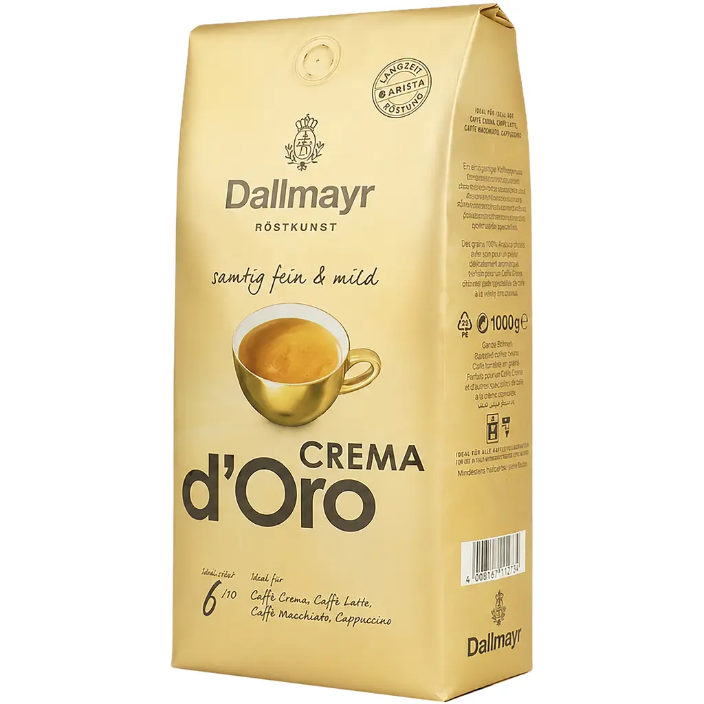 Кава в зернах Dallmayr Crema d'Oro смажена 1000 г  - фото 2