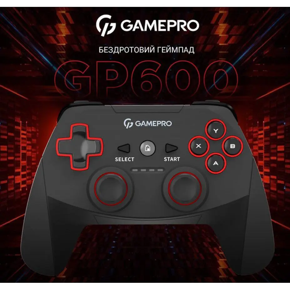 Геймпад джойстик GamePro GP-600 Black 2.4G Wireless PC/PS3/Android - фото 9