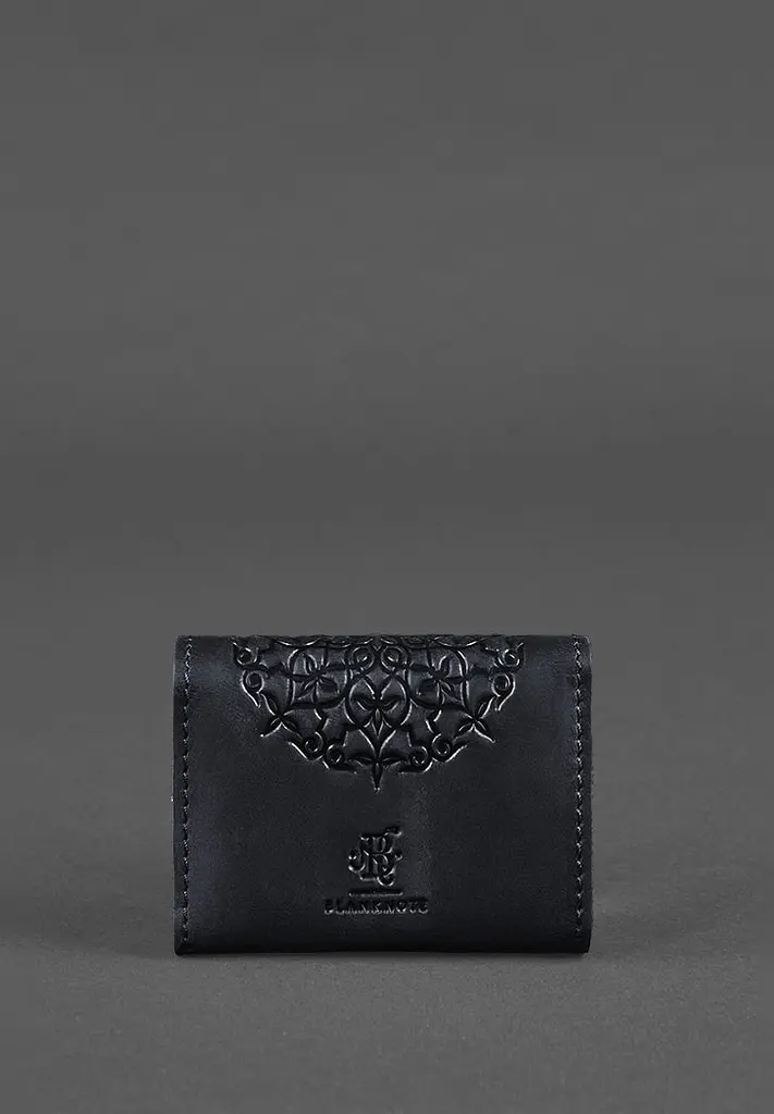 Шкіряний кард-кейс 3.0 синій з мандалою - фото 5