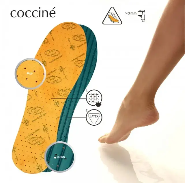 Вирізні дитячі устілки Coccine Aloe Vera повітропроникні з екстрактом алое.. Розмір 19/35 - фото 2