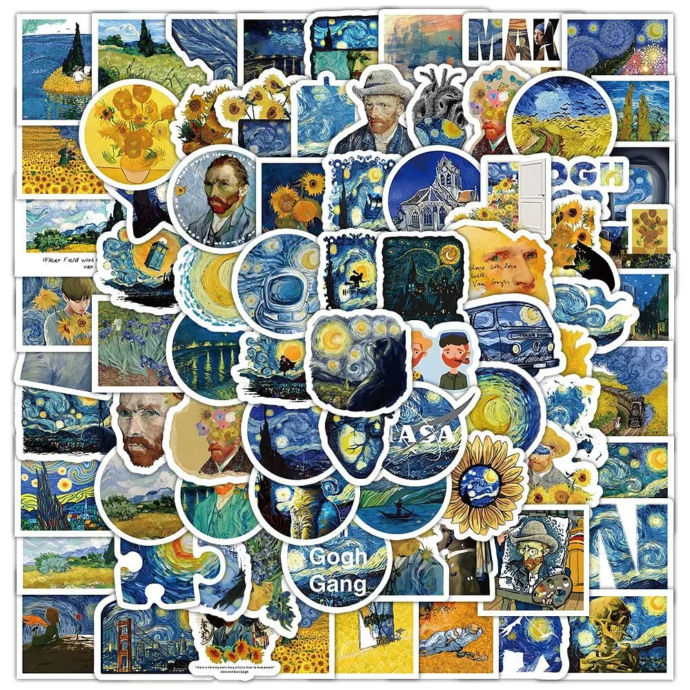 Стикерпак GeekLand van Gogh 100 штук - фото 2