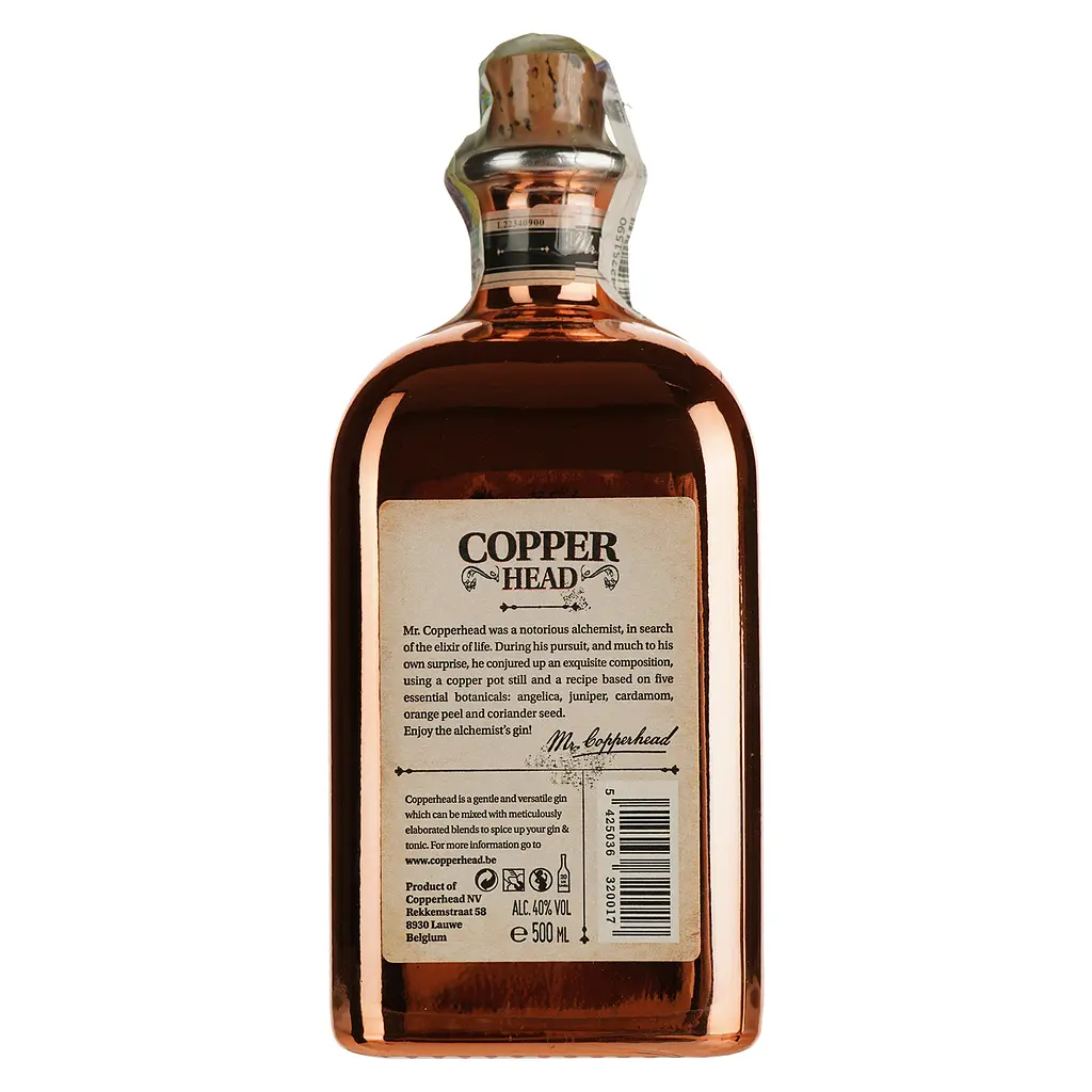 Джин Copperhead London Dry 40% 0.5 л - фото 2
