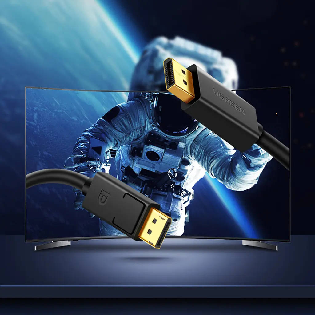 Кабель мультимедійний DisplayPort M to DisplayPort M 1.0m DP102 black Ugreen (10244) - фото 7