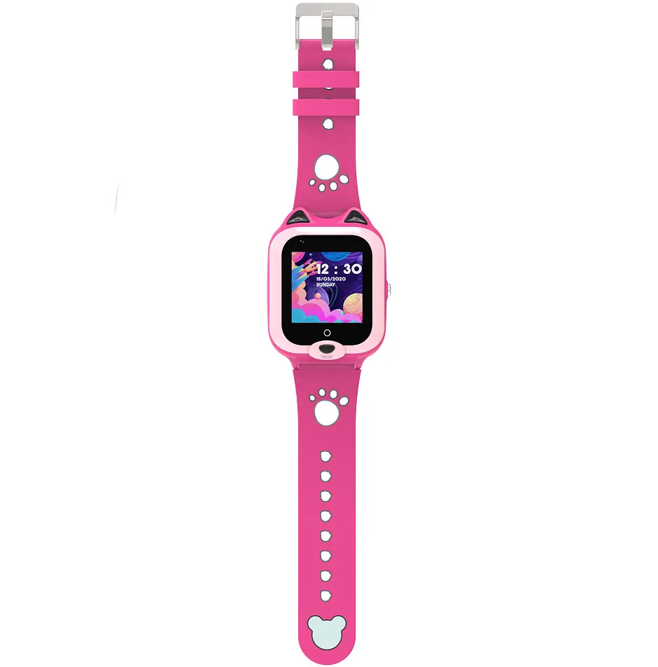 Смарт часы-телефон детские Wonlex KT22 4G камера прослушка геозона WI-FI GPS SIM Pink (17005) - фото 3