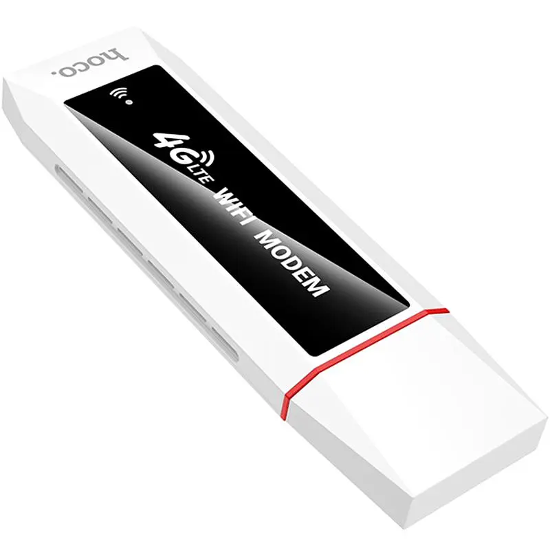 Портативный модем WiFi роутер Hoco HI43 150Mbps (SIM) 2100 mAh White - фото 4