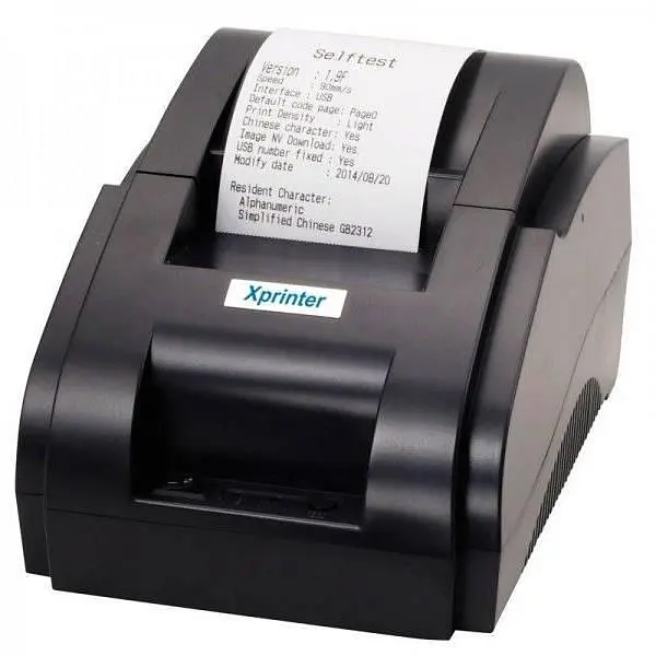 Друкарка чеків Xprinter XP-58IIZ (термодрук, 90 мм/с, стрічка 58 мм, USB, чорний) - фото 5