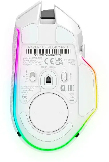Мышь компьютерная Razer Basilisk V3 Pro Wireless White (RZ01-04620200-R3G1) - фото 6