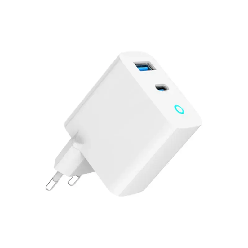 Зарядний пристрій Gembird 1хUSB-A (QC3.0 18W) + 1xType-C (PD 65W) white (TA-UC-PDQC65L-W-01) - фото 6