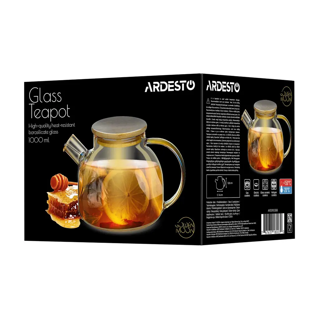 Заварник ARDESTO Golden Moon 1000 мл (AR3010GBB) - фото 4