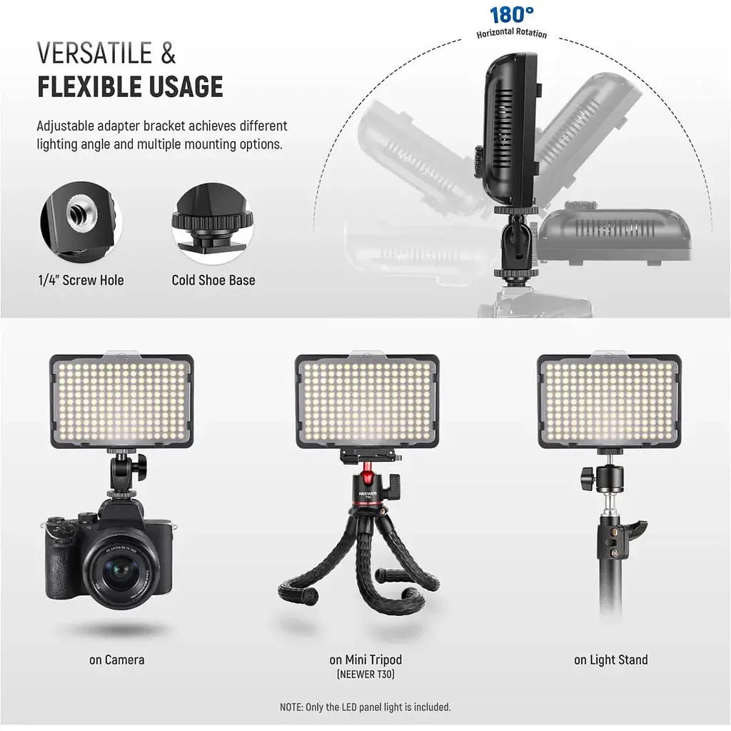 Накамерный свет Neewer PT-176S LED175 11W color 3200-5600K [110708] - фото 2