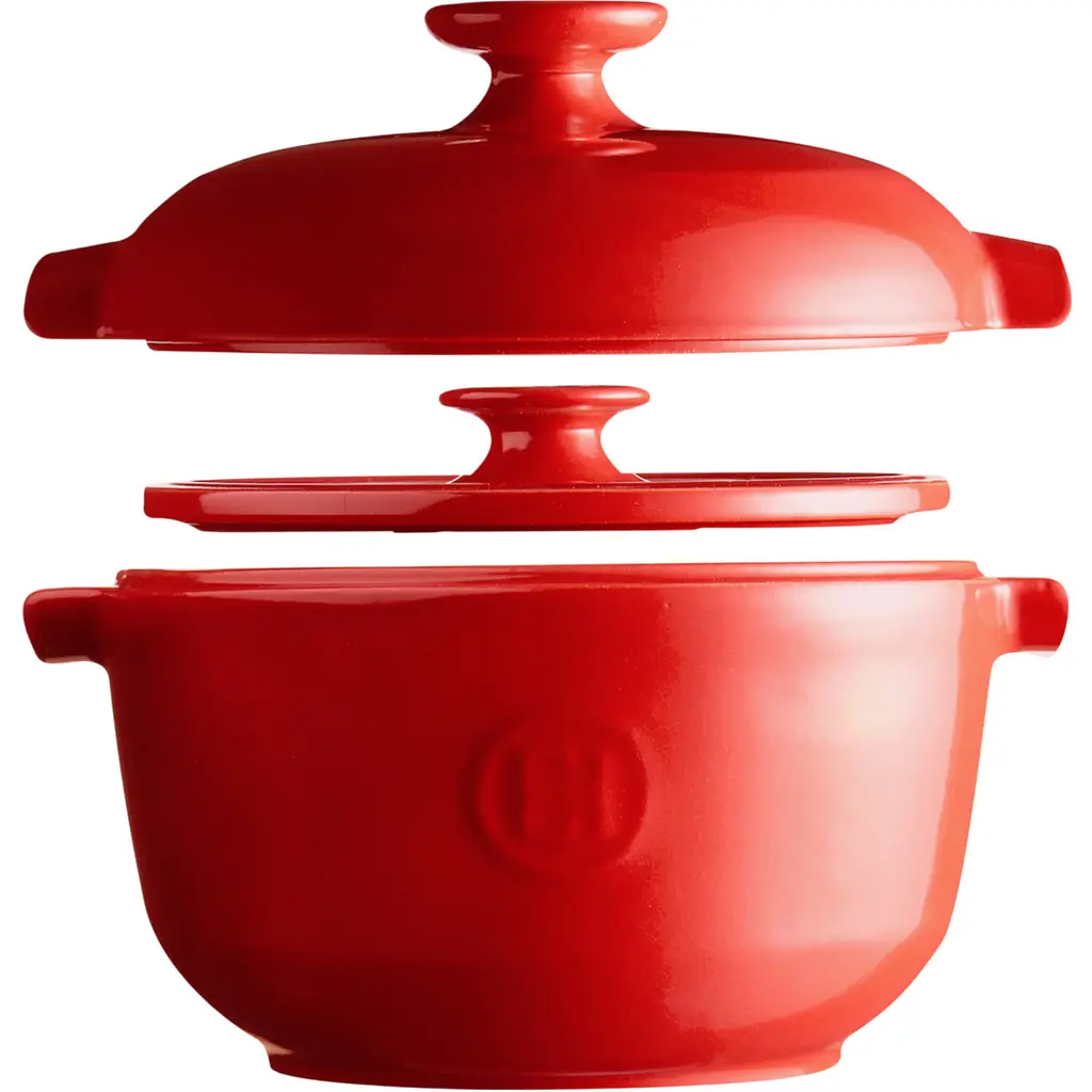 Кастрюля для риса Emile Henry Flame 19.5x20.5 см красная (344577) - фото 3