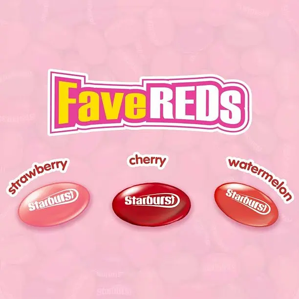 Драже Starburst FaveREDs Jelly Beans Easter Candy Gifts 396g - фото 3