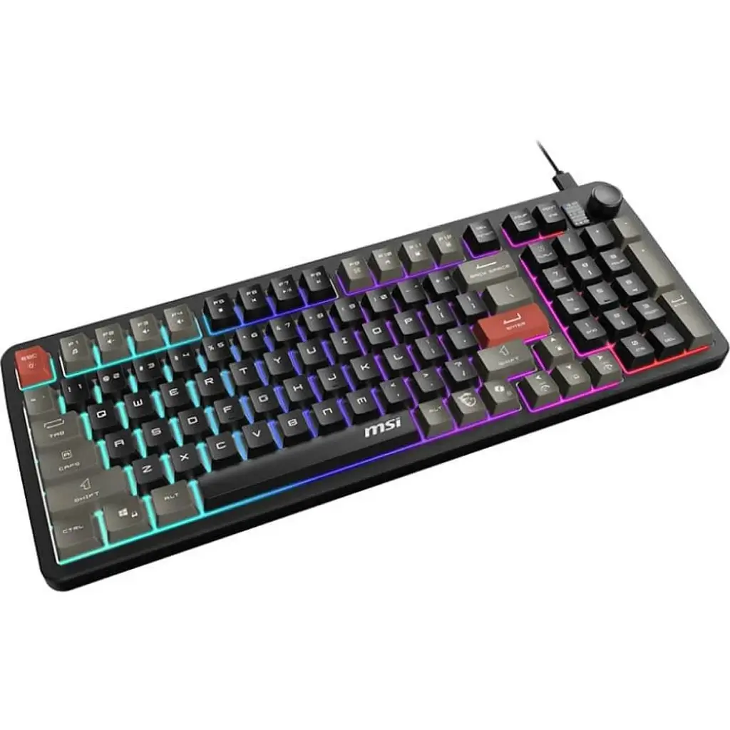 Клавіатура мембранна FORGE GK110 UA 98key, USB-A, EN/UKR/RU, LED, чорний MSI teh0013900 - фото 10
