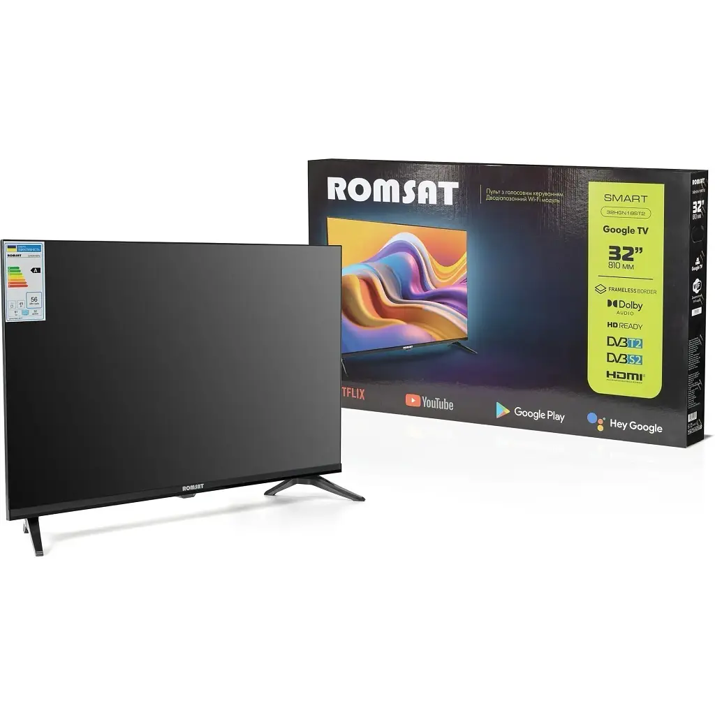 Телевізор Romsat 32HGN18ST2 Smart TV WiFi (Офіційний GOOGLE) - фото 13