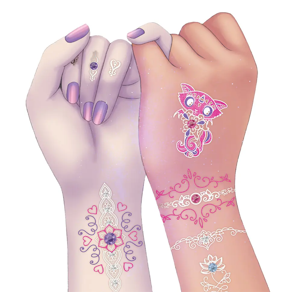 Набір для творчості Боді-арт: Зіркове сяйво Nebulous Stars 11012, 40 татуювань - фото 7