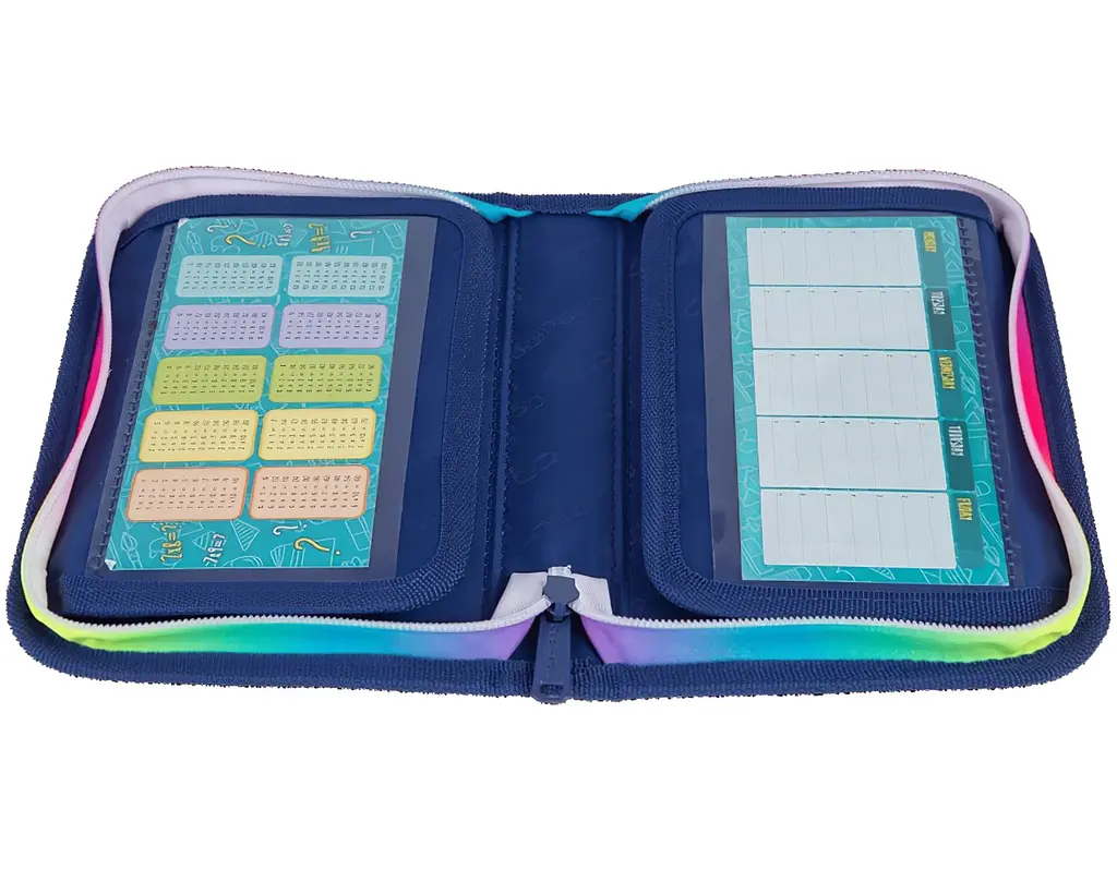 Пенал на блискавці пустий CoolPack Clipper Stars з органайзером для ручок 20x14x3 см (F076960) - фото 2