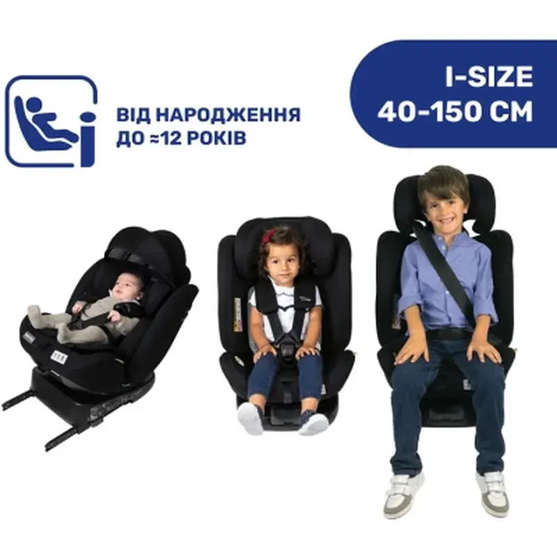 Автокрісло Chicco Unico Evo i-Size Air чорне (8058664167326) (87031.72) - фото 3