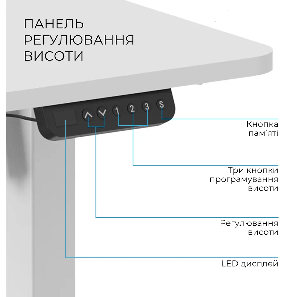 Комп'ютерний ігровий стіл OfficePro ODE1260W White [124832] - фото 6