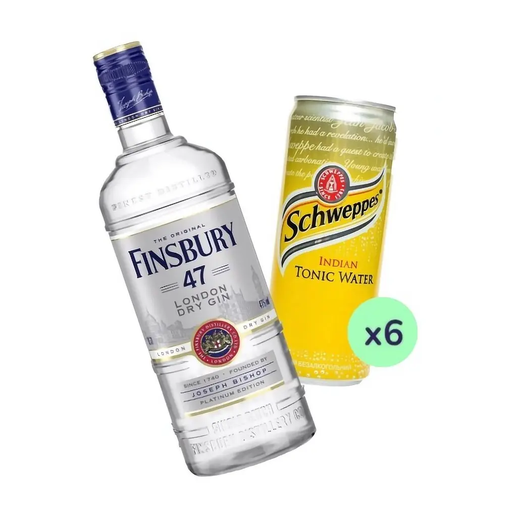 Коктейль Gin Tonic (набор ингредиентов) х14 на основе Finsbury - фото 2