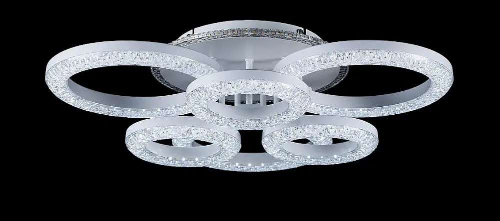 Люстра стельова LED Splendid Ray L2722/3+3, 152W, білий, з пультом, димер, сучасний стиль - фото 2