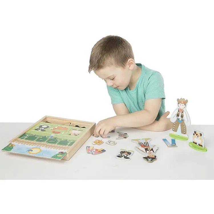 Набір Melissa & Doug Діяльність з магнітними фігурками дерев'яний (MD9309) - фото 5