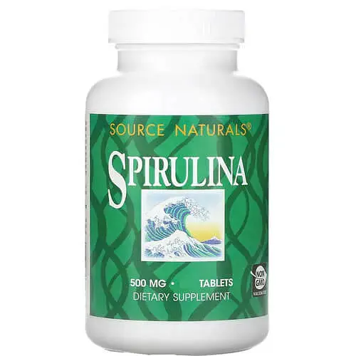 Спирулина Spirulina 500 mg 100 Tablets Source Naturals vit0004888