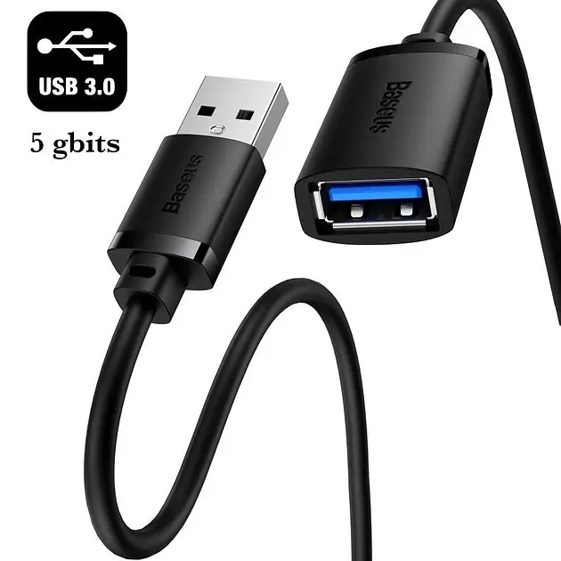 Кабель – удлинитель 5 метров Baseus AirJoy Series USB3.0 Extension Cable B00631103111-05 - фото 2