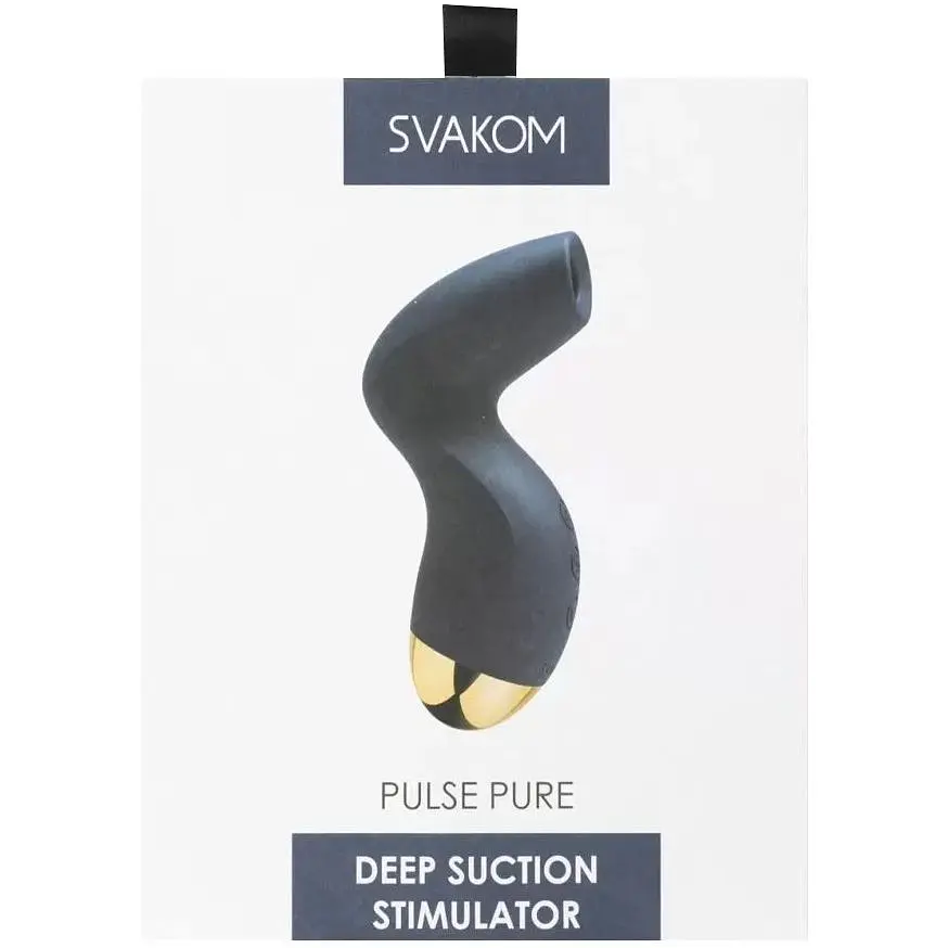 Вакуумный клиторальный стимулятор Svakom Pulse Pure Navy Blue - фото 8