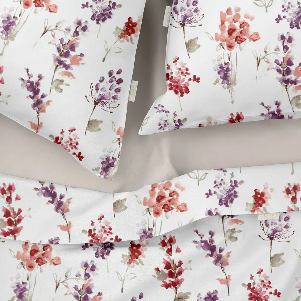 Наволочка на подушку 80х80 WATERCOLOR FLOWERS COSAS (4822052327678) - фото 3